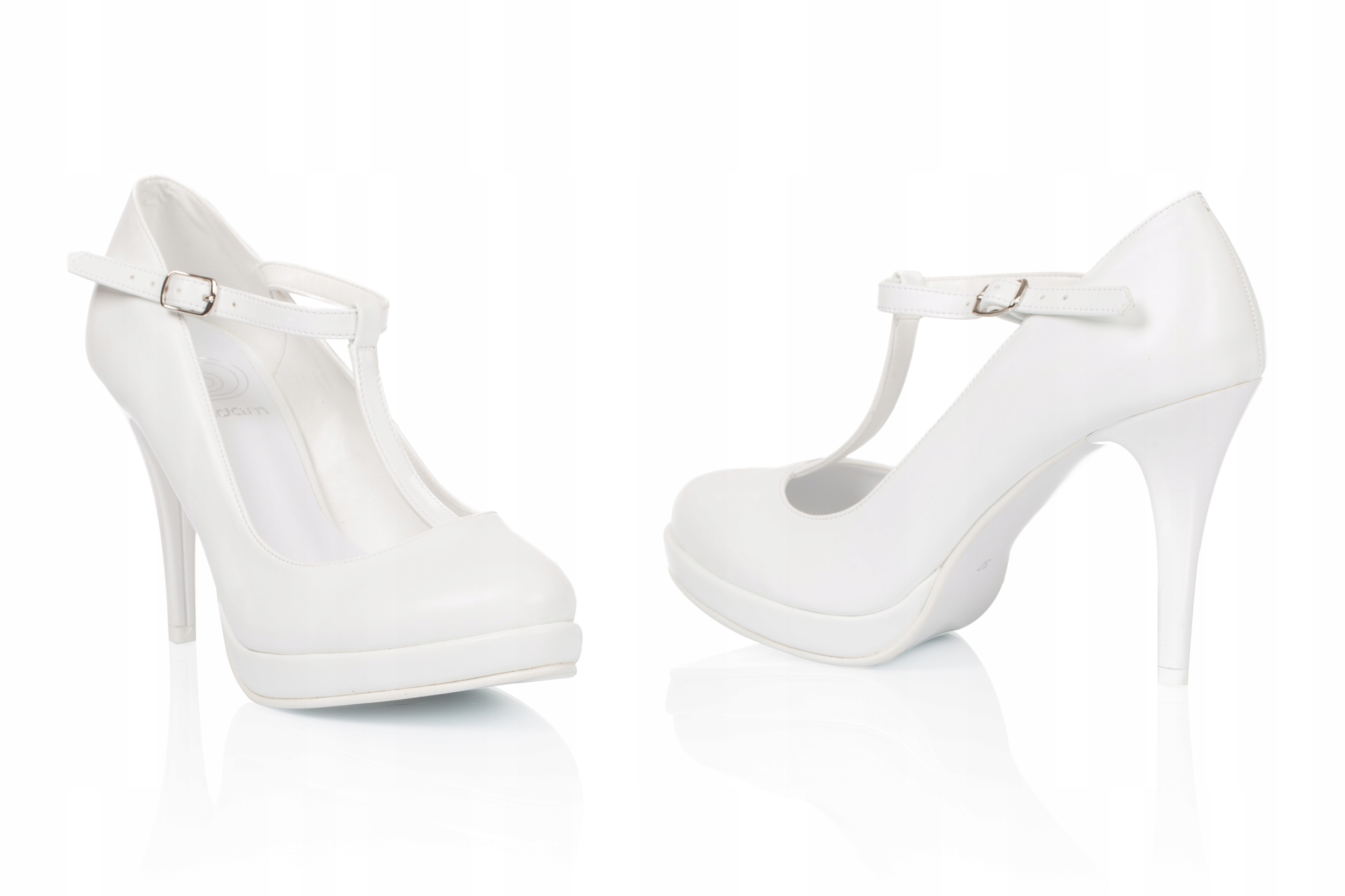 svatební boty Mariola Komfortní svatební boty na platformě s pásky 39