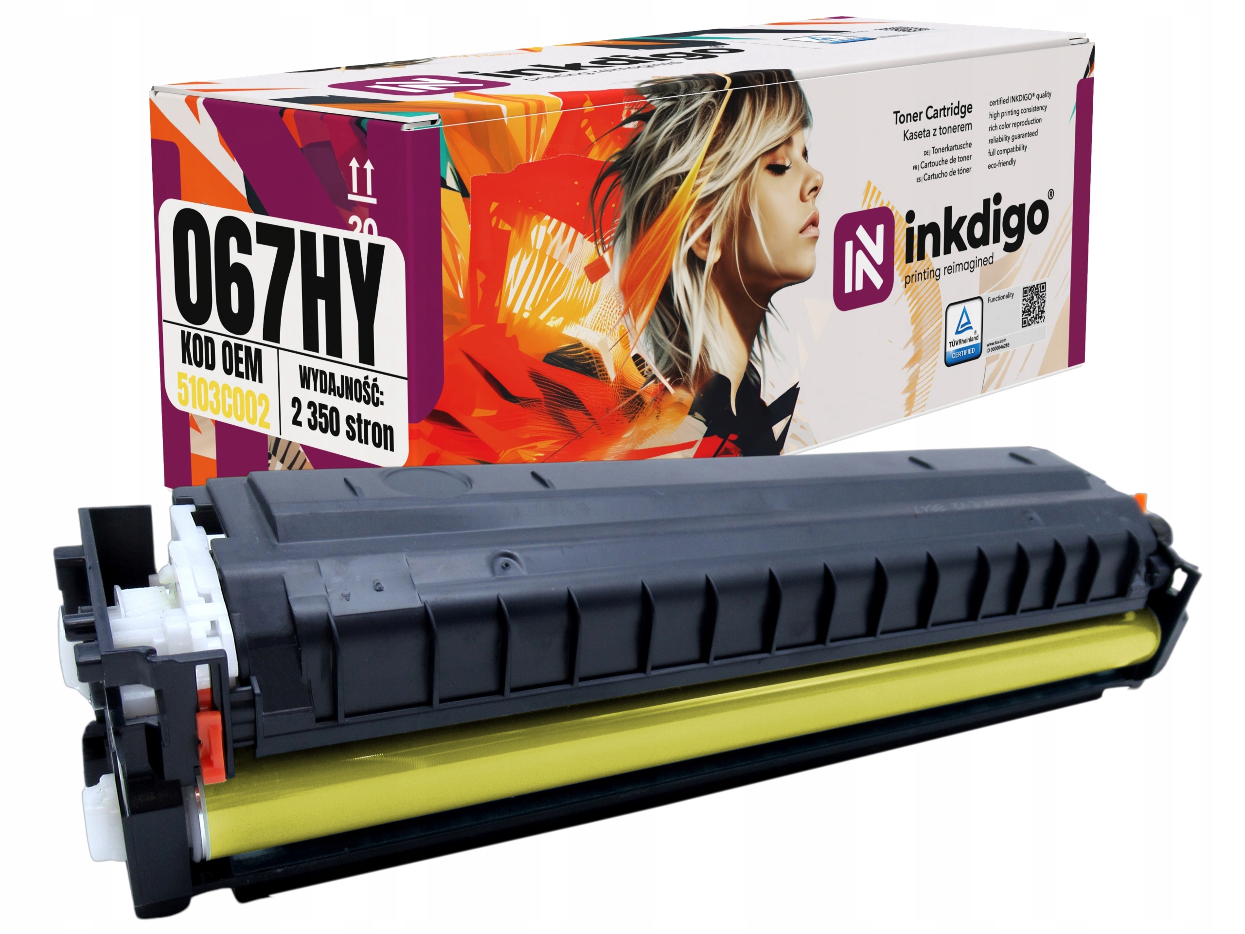 Toner pro Canon MF657Cdw MF655Cw MF655Cdw MF651Cw náhradní CRG-067HY