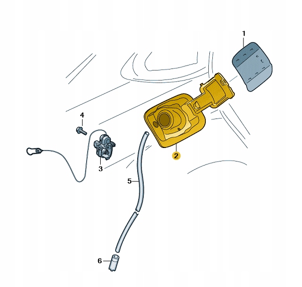 WKŁAD WLEWU PALIWA AUDI A1 ASO ORYGINAŁ NOWY 82A809906