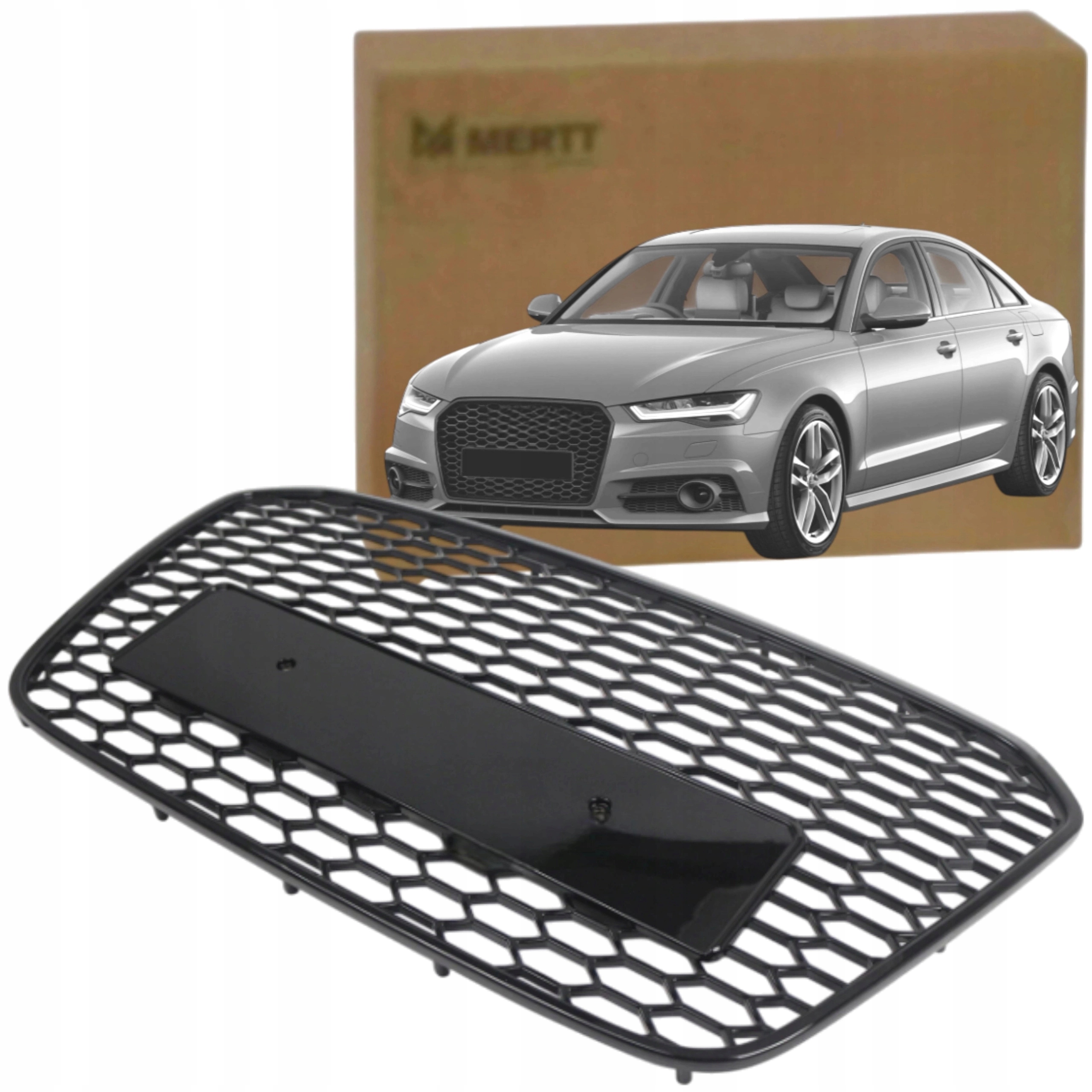 Audi A6 C7 2012-2015 Grill Atrapa Chladiče Nárazníku Přední medová plástev