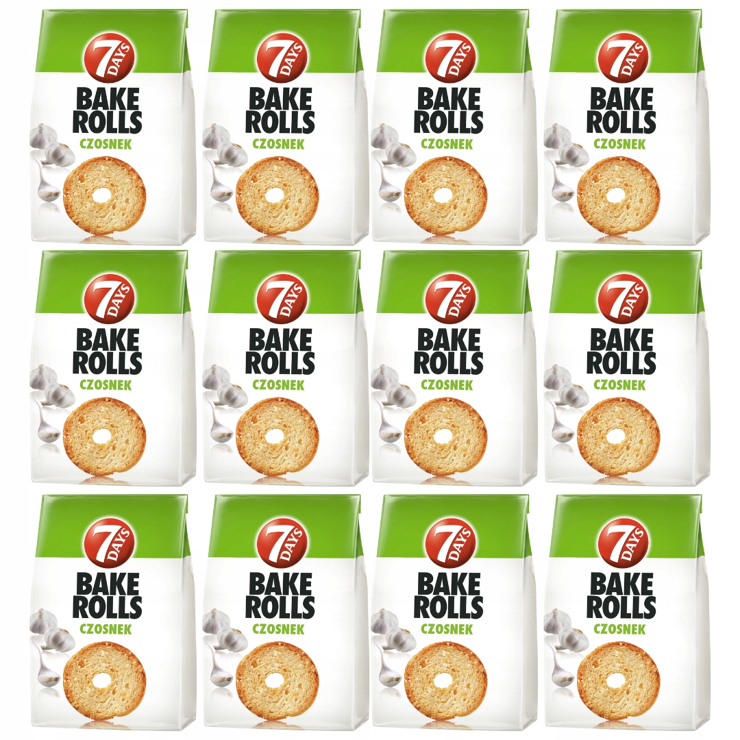 Levně Bake Rolls Křupavé pečivo s příchutí česneku 150 g x 12 kusů