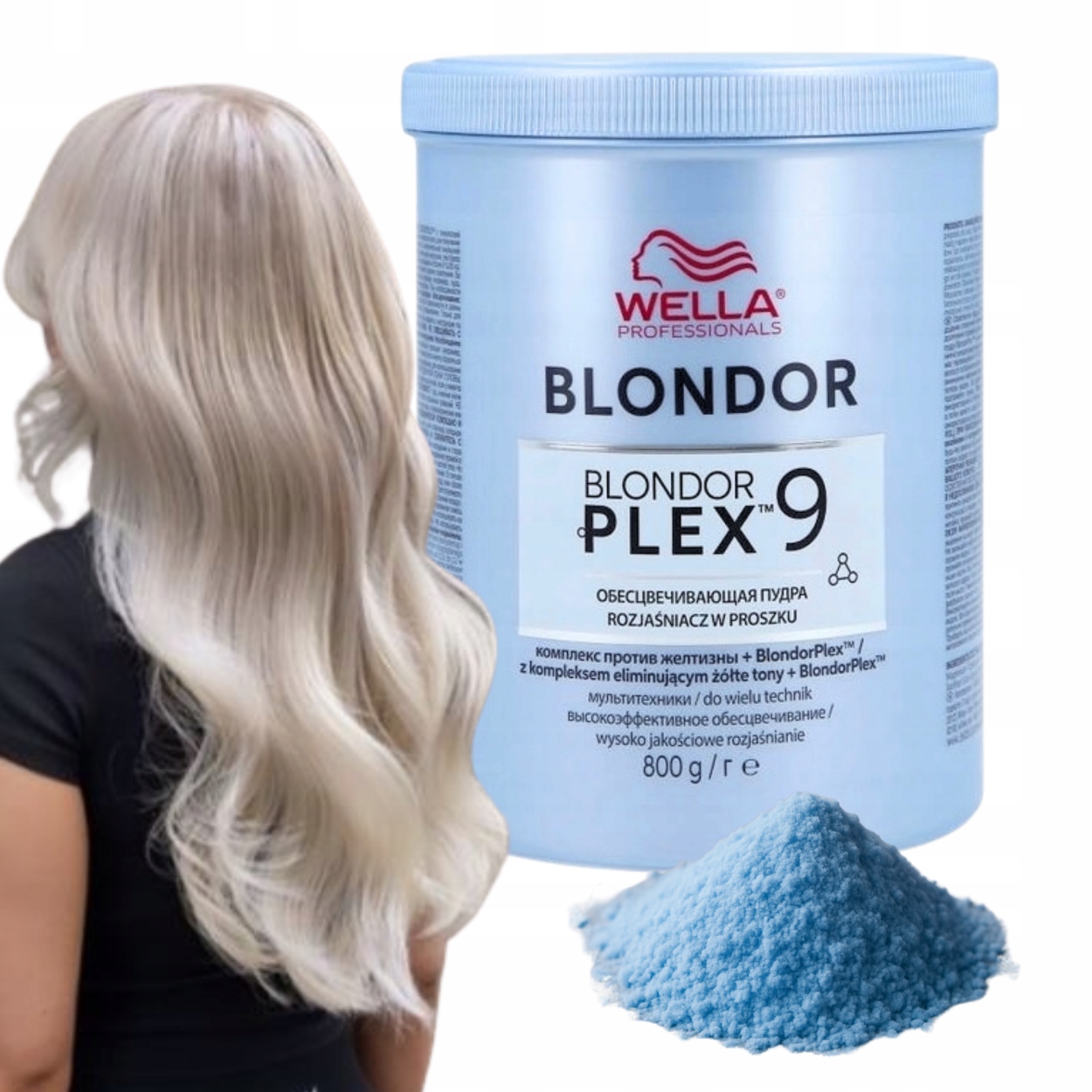 Wella Blondor Plex Rozjasňovač na vlasy 9 Tónů Prášek 800 g