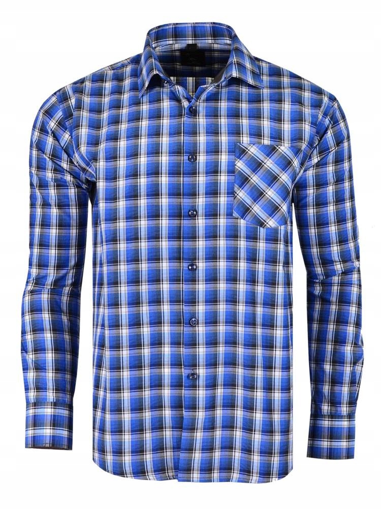 

39/40 Koszula Kratka Chabrowa Długi Rękaw