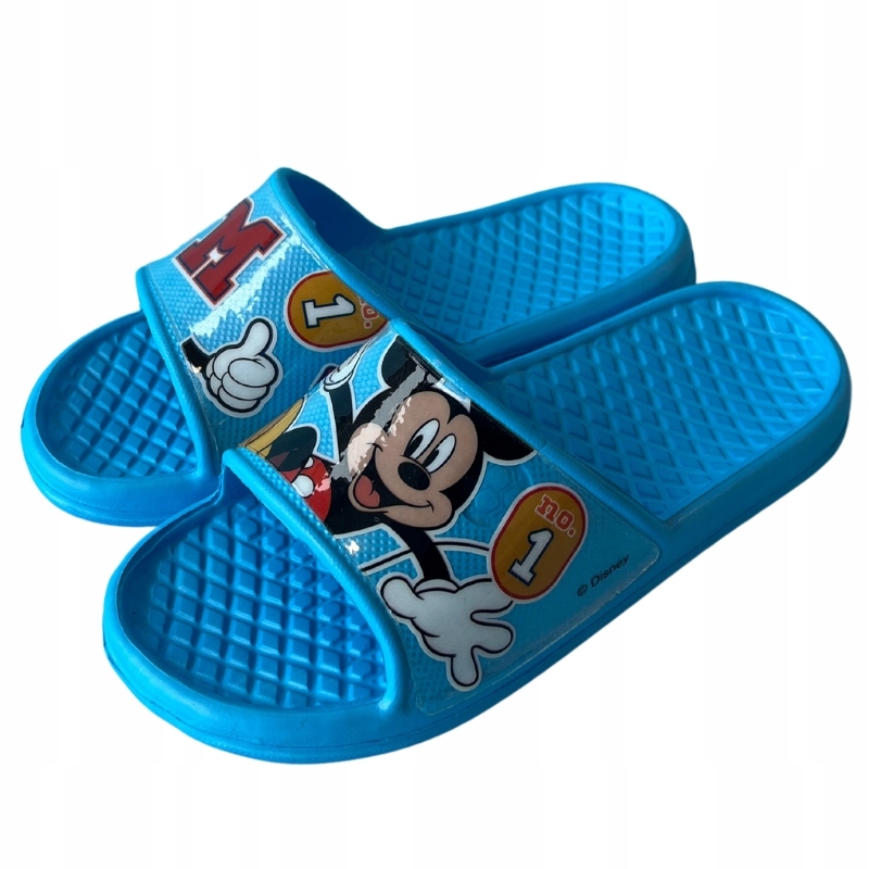 KLAPKI BASENOWE PIANKOWE DZIECIĘCE LEKKIE PLAŻOWE MYSZKA MIKI DISNEY 24/25 Kolor niebieski