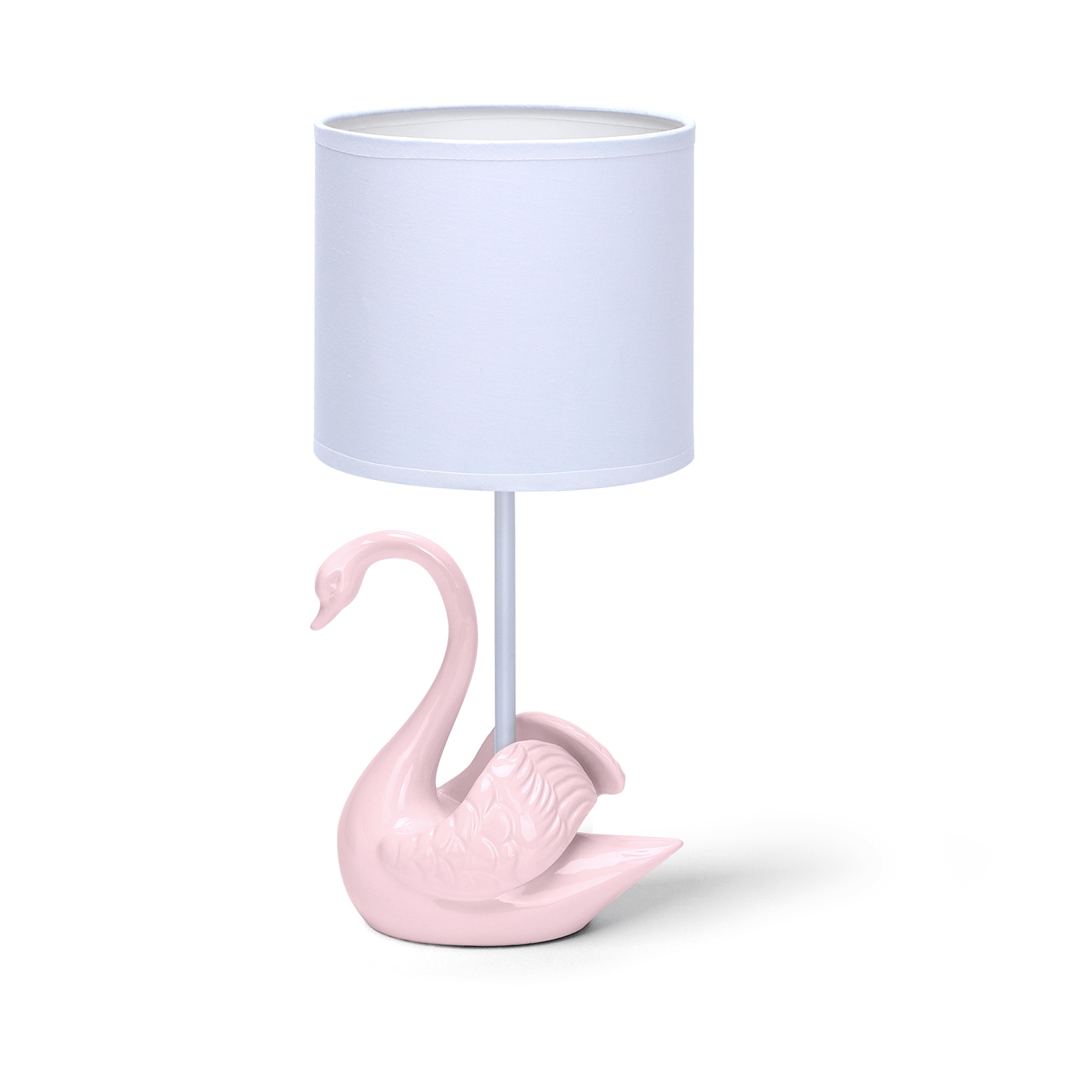 

Ceramiczna lampa stołowa nocna E14 biały łabędź