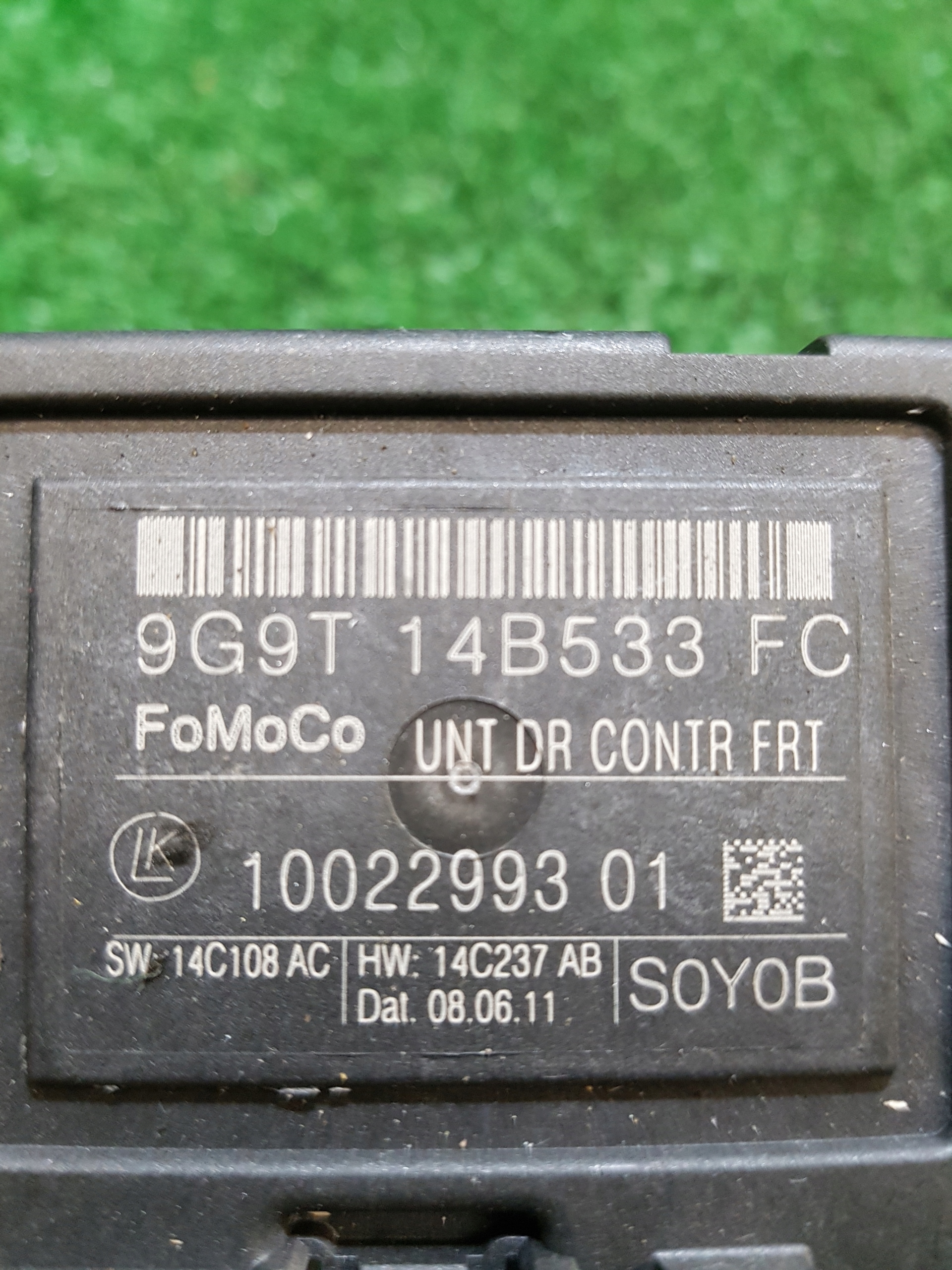 module control unit door right front FORD S-MAX 9G9T14B533FC
