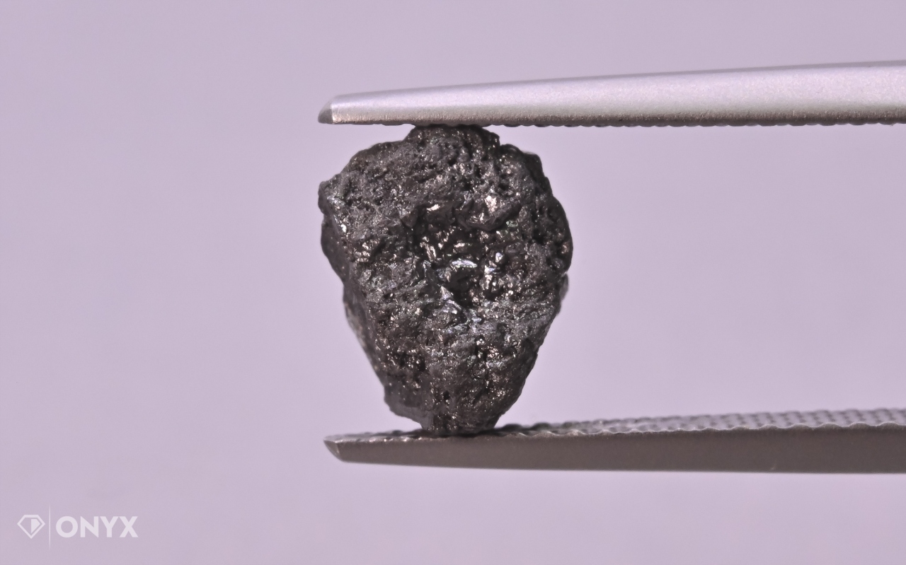 Diamantová černá hrudka 9x6,5 mm