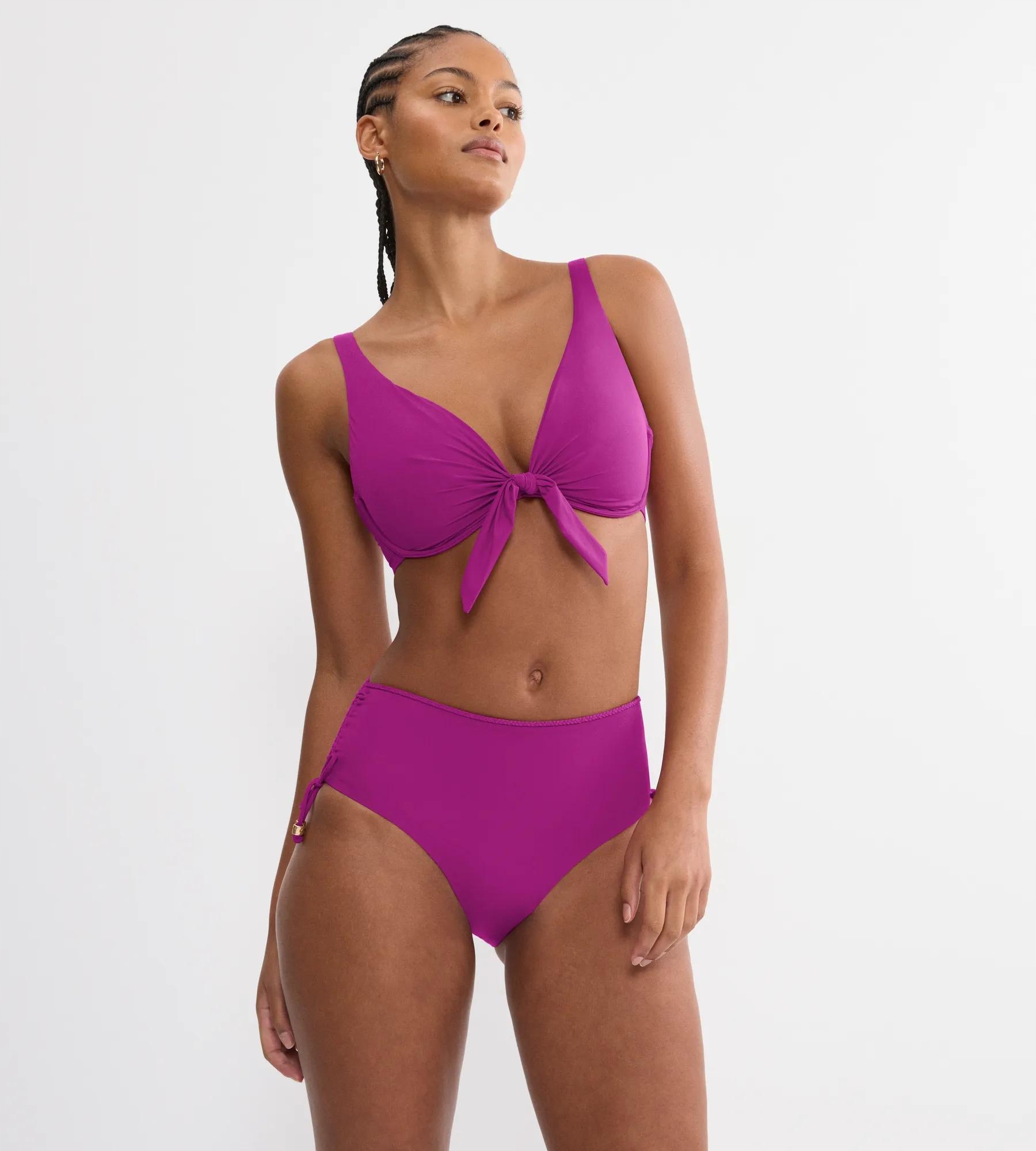 Měkká plavková podprsenka s fuchsiovou kosticí Triumph Summer Twist W 42E