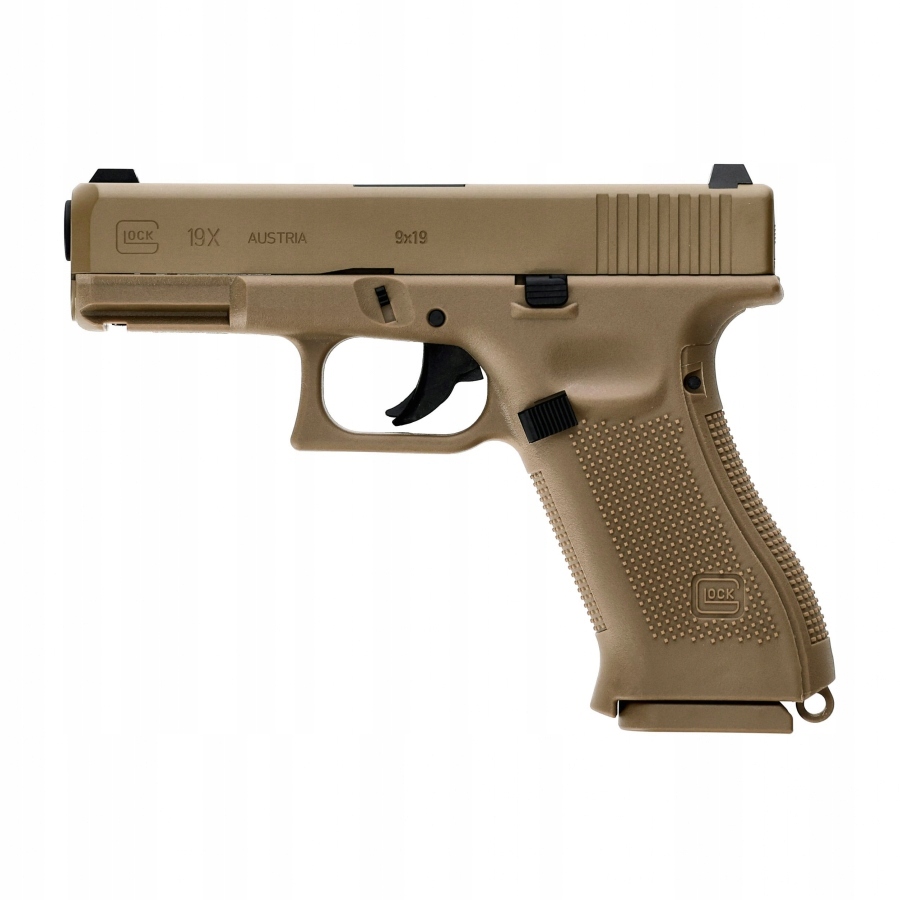 Pistolet Wiatrówka na CO2 Glock 19X 4,5 mm Bb Coyote