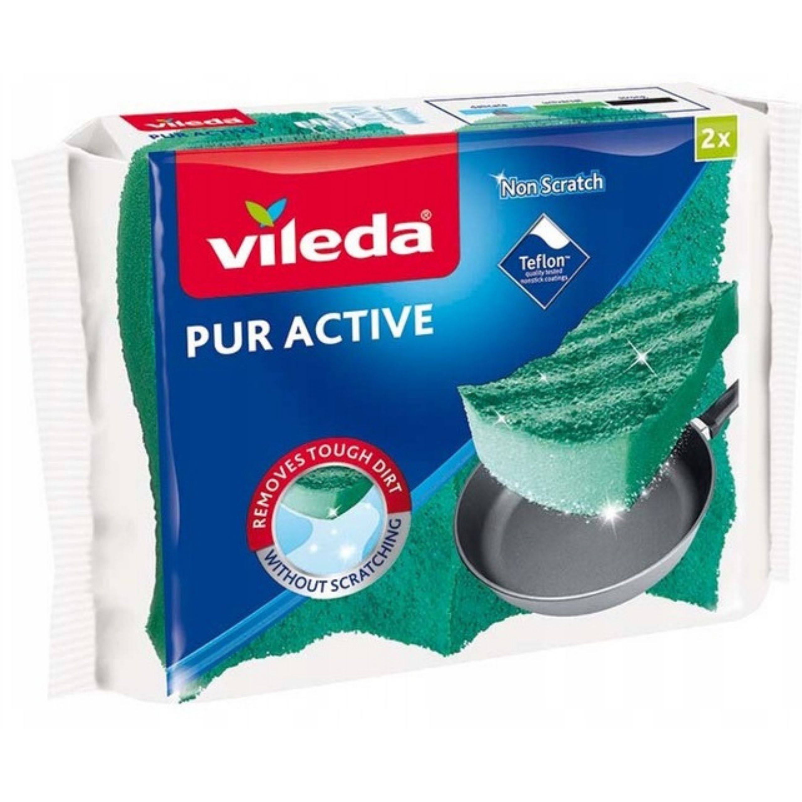 

Vileda Zmywak Gąbka do naczyń Pur Active 2 szt