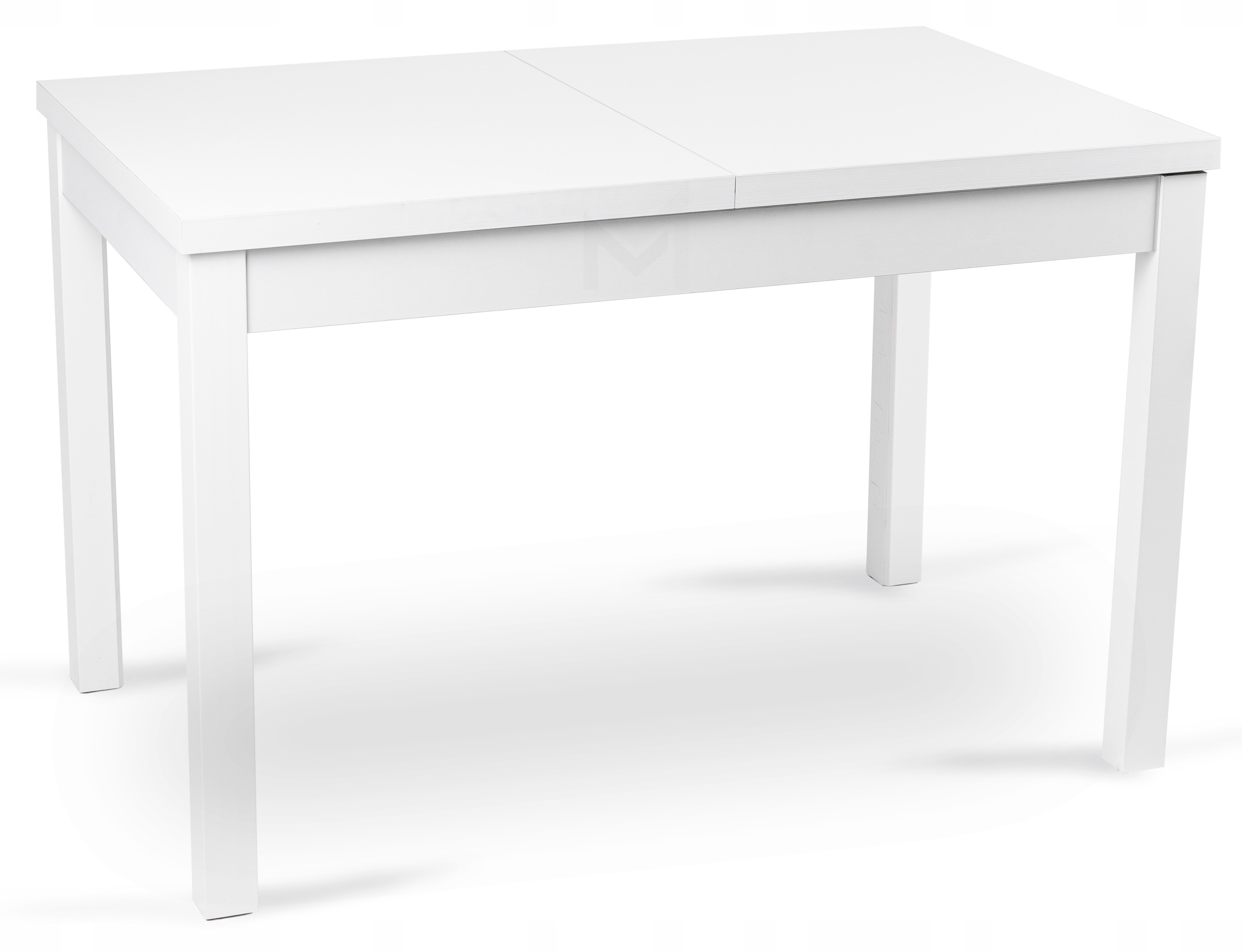 Stół Rozkładany Biały do Salonu Jadalni Kuchni Loft Skandynawski SKUBI Kształt blatu prostokątny