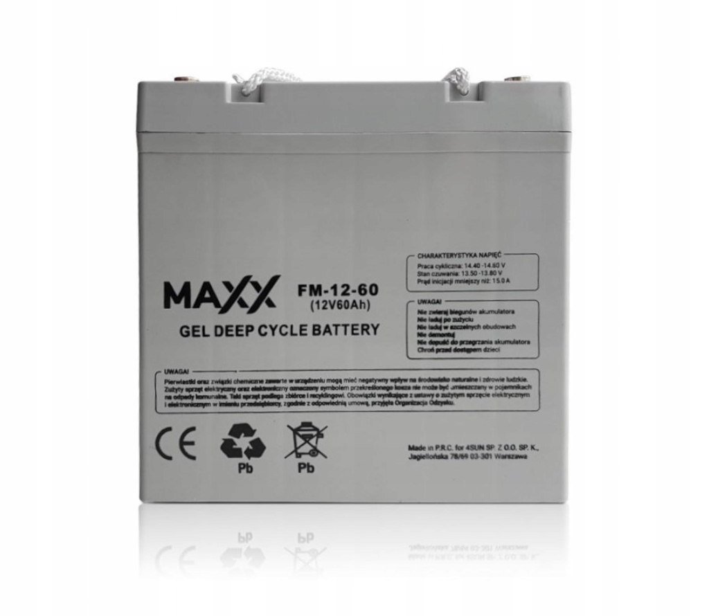 B0010 - ГЕЛЕВАЯ БАТАРЕЯ 12-FM-60 60AH 12V