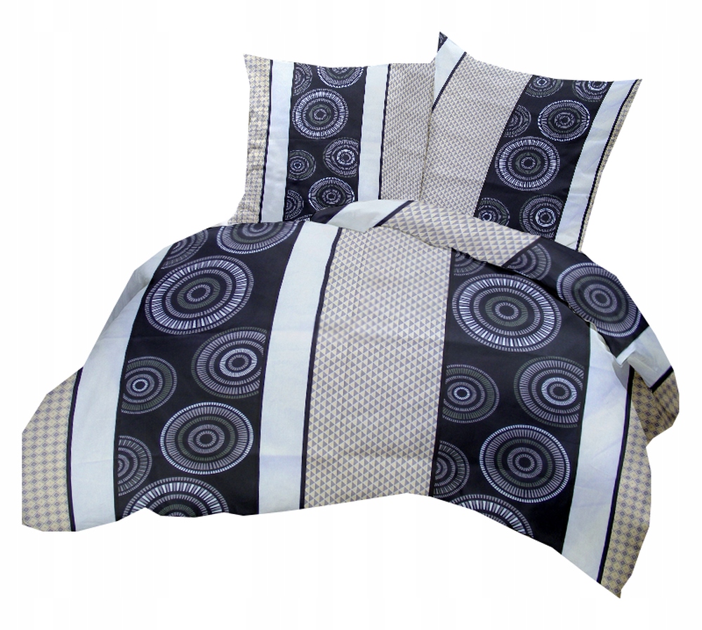 Povlečení 140 x 200 cm, 70 x 80 cm, 140 g/m2, bavlna 100 %: Šedá