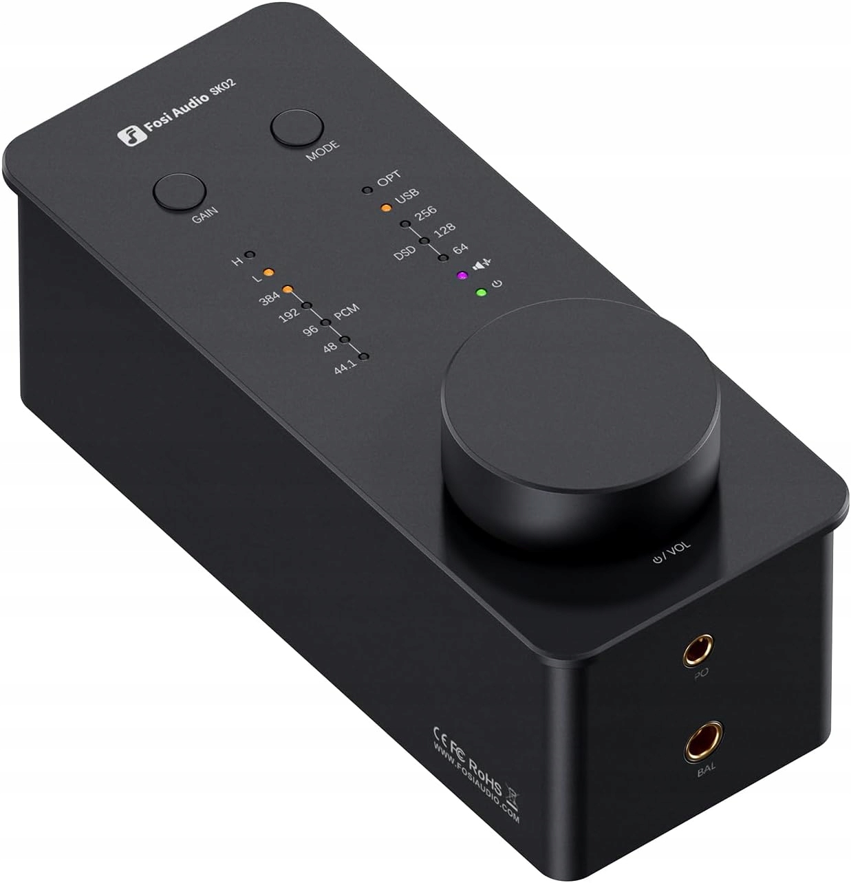Stacionárny slúchadlový zosilňovač Fosi Audio SK02