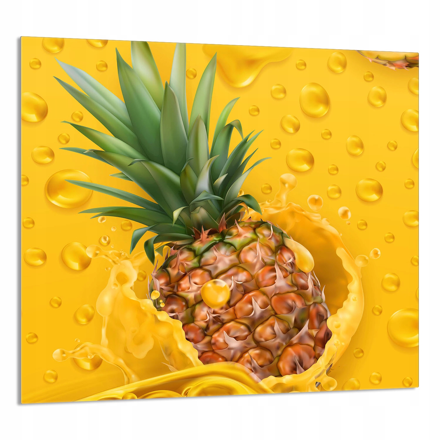 Skleněný Panel Do Kuchyně 65x60 Ananas Tvrzené Sklo