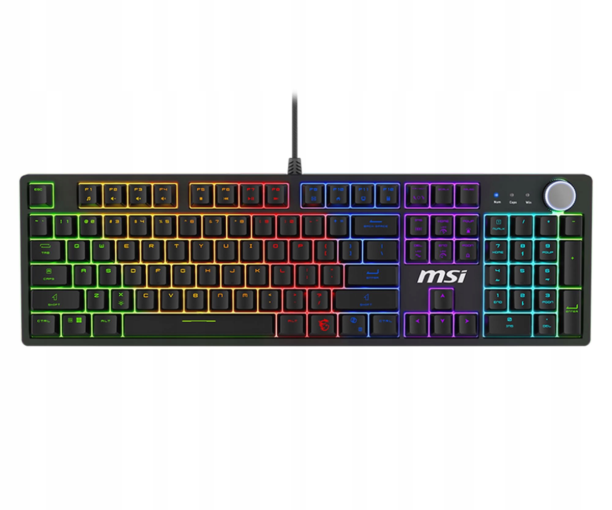 Klawiatura mechaniczna gamingowa Msi Forge GK320 Red