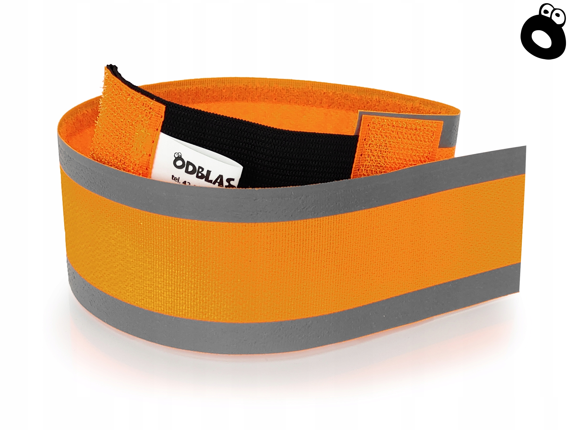 PRESS OPASKA INFO PRASA FOTOREPORTER DZIENNIKARZ Model Opaska odblaskowa pomarańczowa PRESS