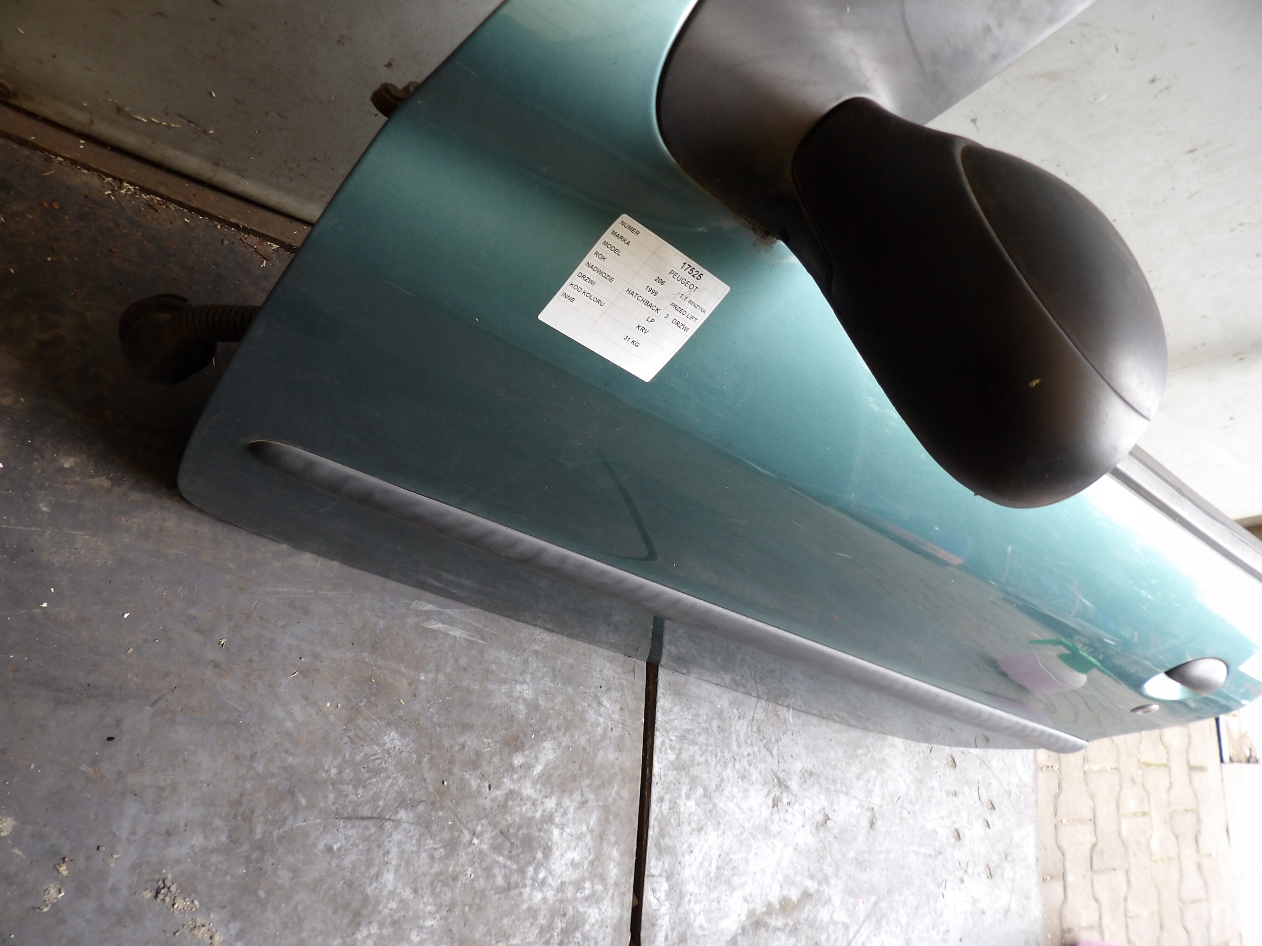 Peugeot 206 door front left lak. KRV