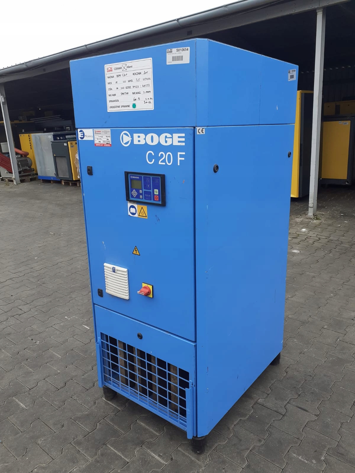 Sprężarka śrubowa kompresor BOGE C20F 15kw 2,25m3 falownik S010654 Marka Boge