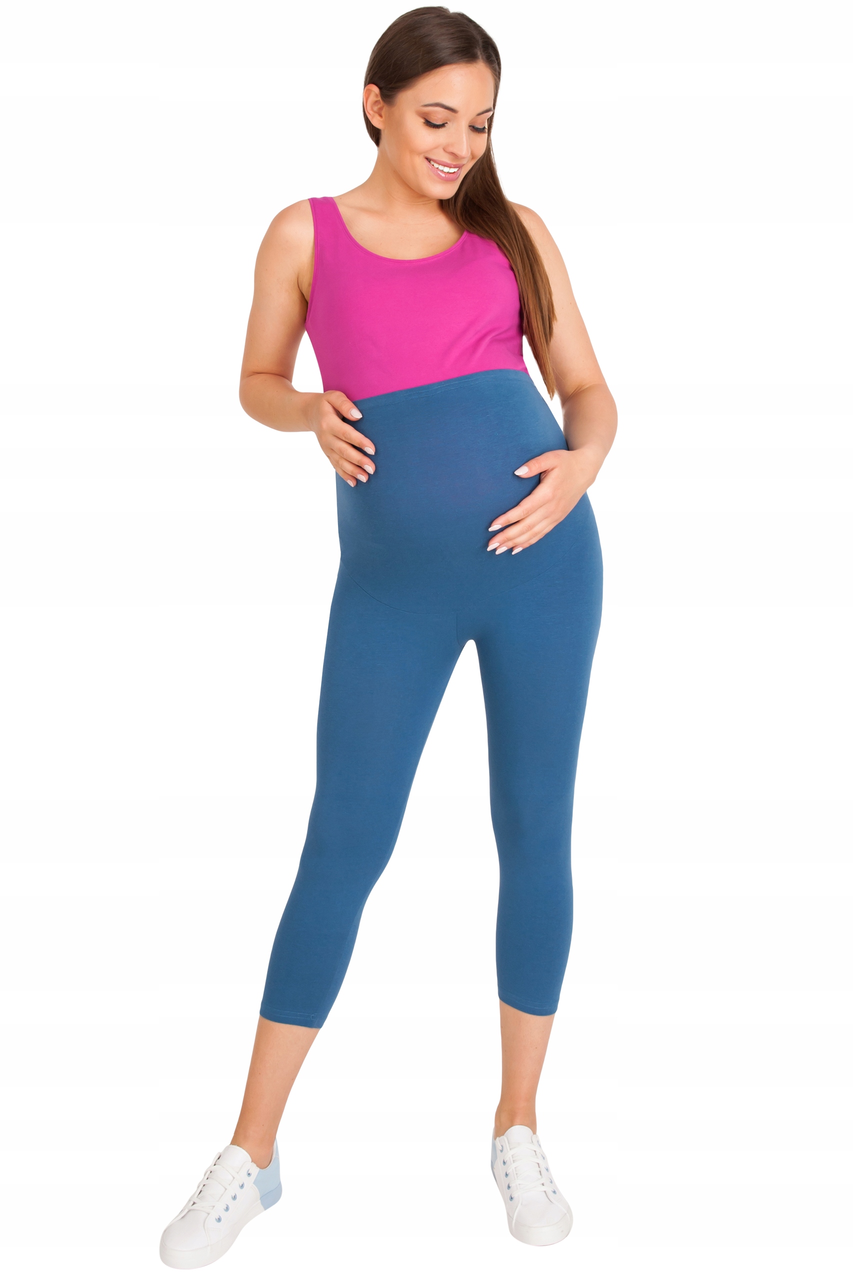 LEGGINSY CIĄŻOWE RYBACZKI Z PANELEM ROZM M Kod producenta 03