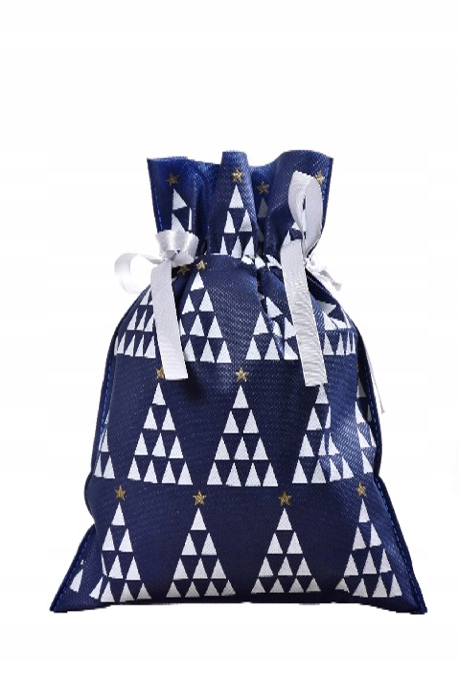 

Worek Prezentowy granatowa choinki Święta 22x31cm