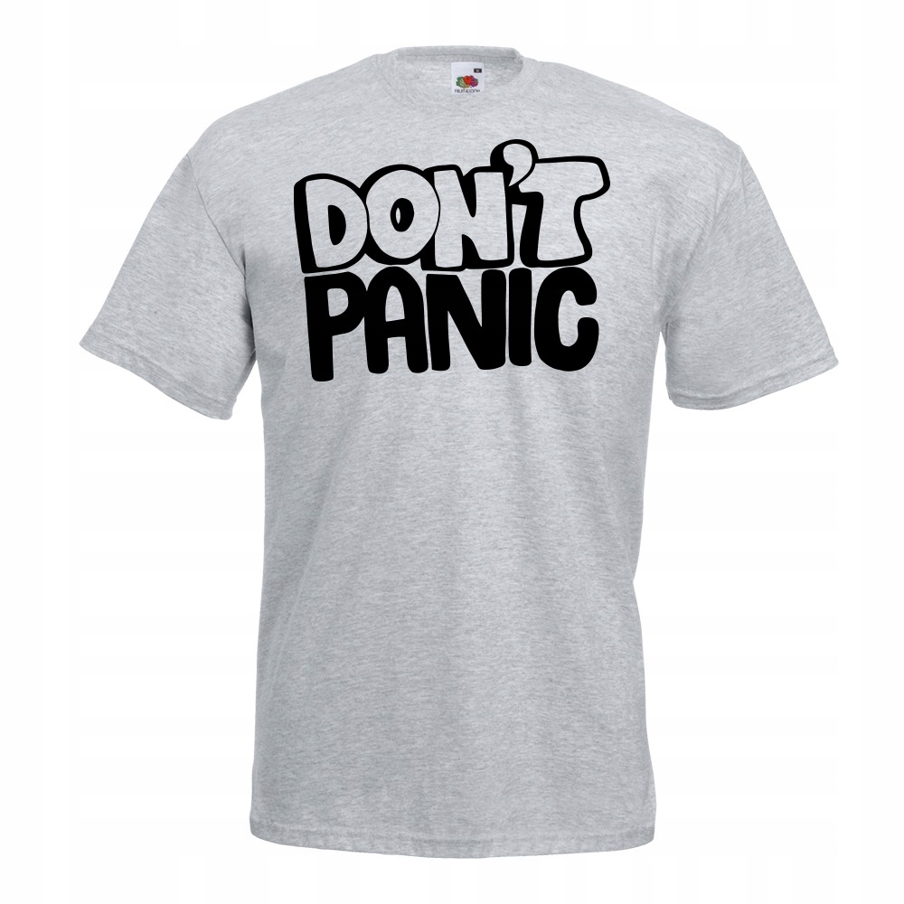 

Koszulka dont panic nie panikuj L szara