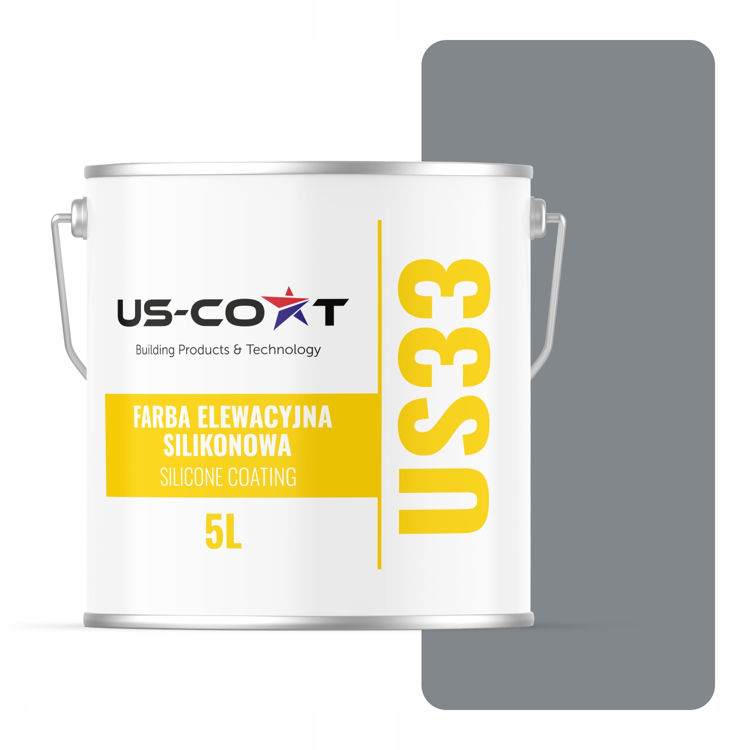 Silikónová Fasádna Farba Šedá Tmavá S Modrou F255 Uv 5L Výrobca