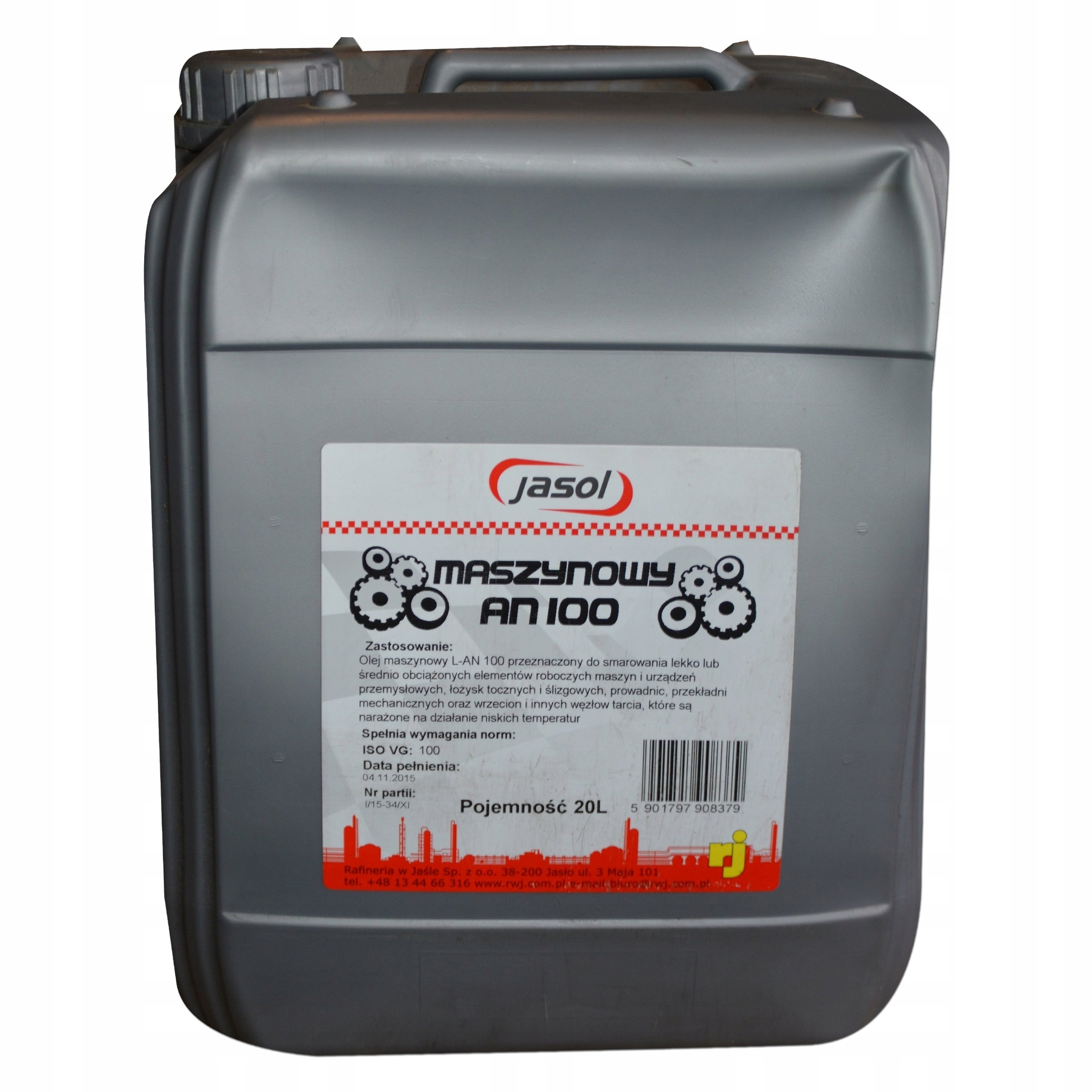 OLEJ MASZYNOWY VG 100 20 L