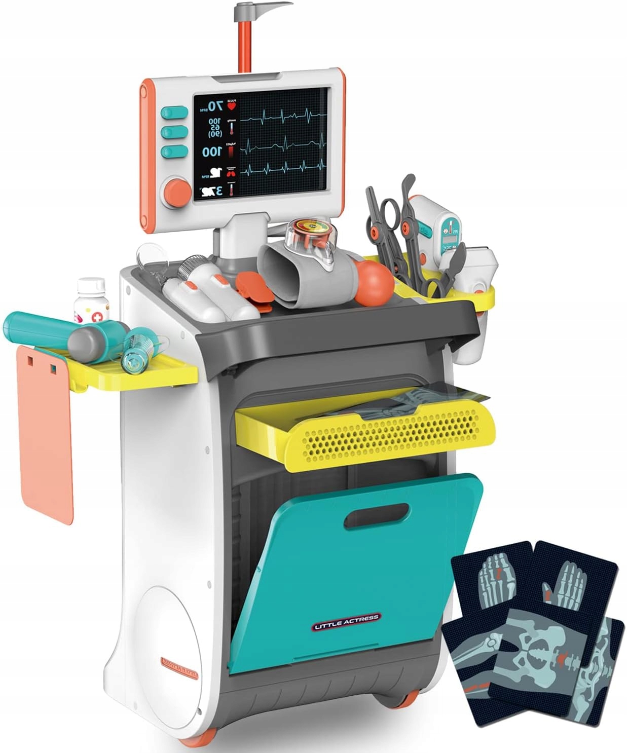 LEKARZ NA WÓZKU STACJA MEDYCZNA DLA DZIECI MAŁY LEKARZ ŚWIATŁO DŹWIĘK Kod producenta DHYY6024