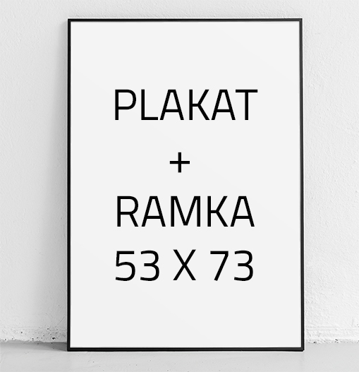 OBRAZ PLAKAT 50x70 cm + RAMKA P000