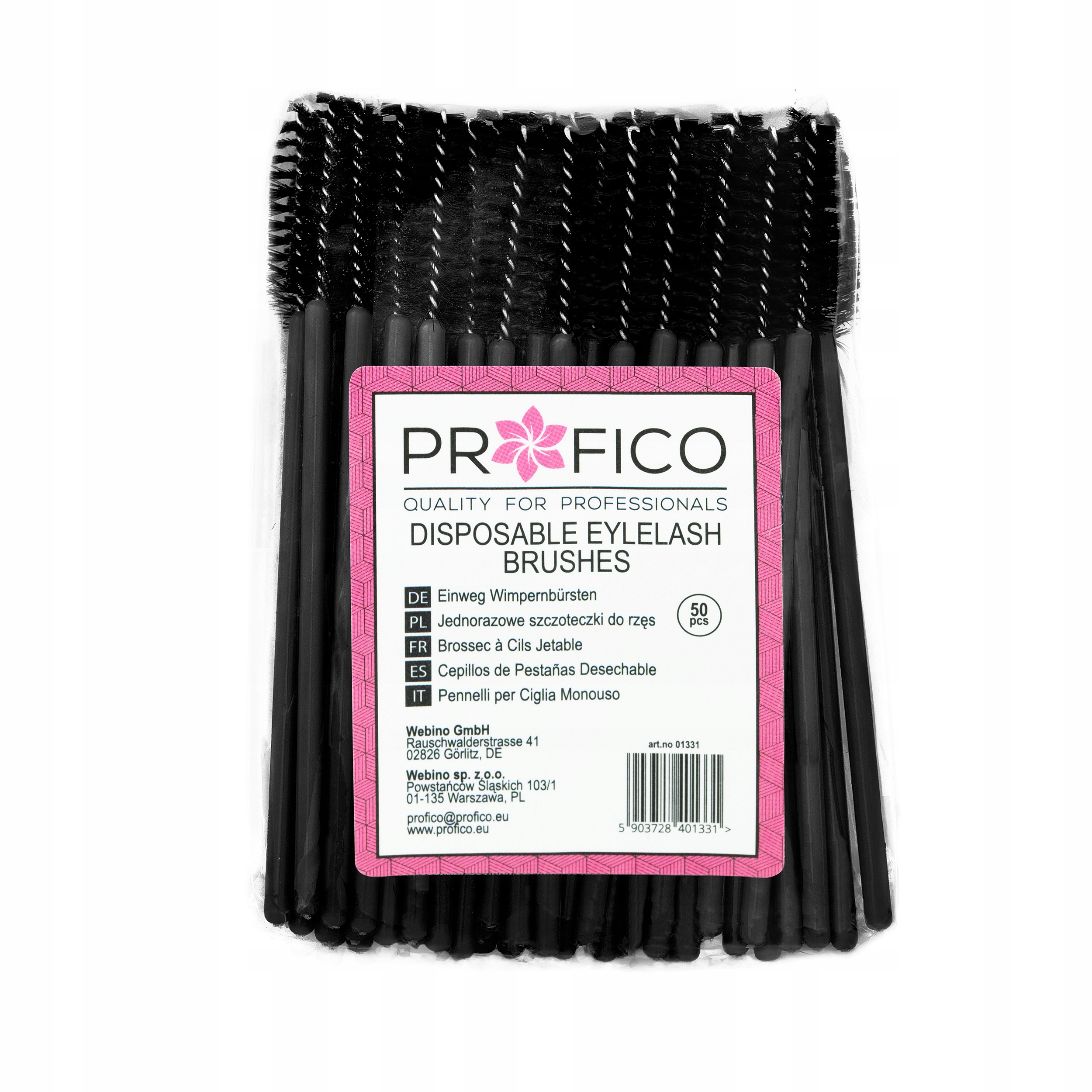 Szczoteczka do rzęs brwi spiralka uniwersalna 50sz Marka Profico