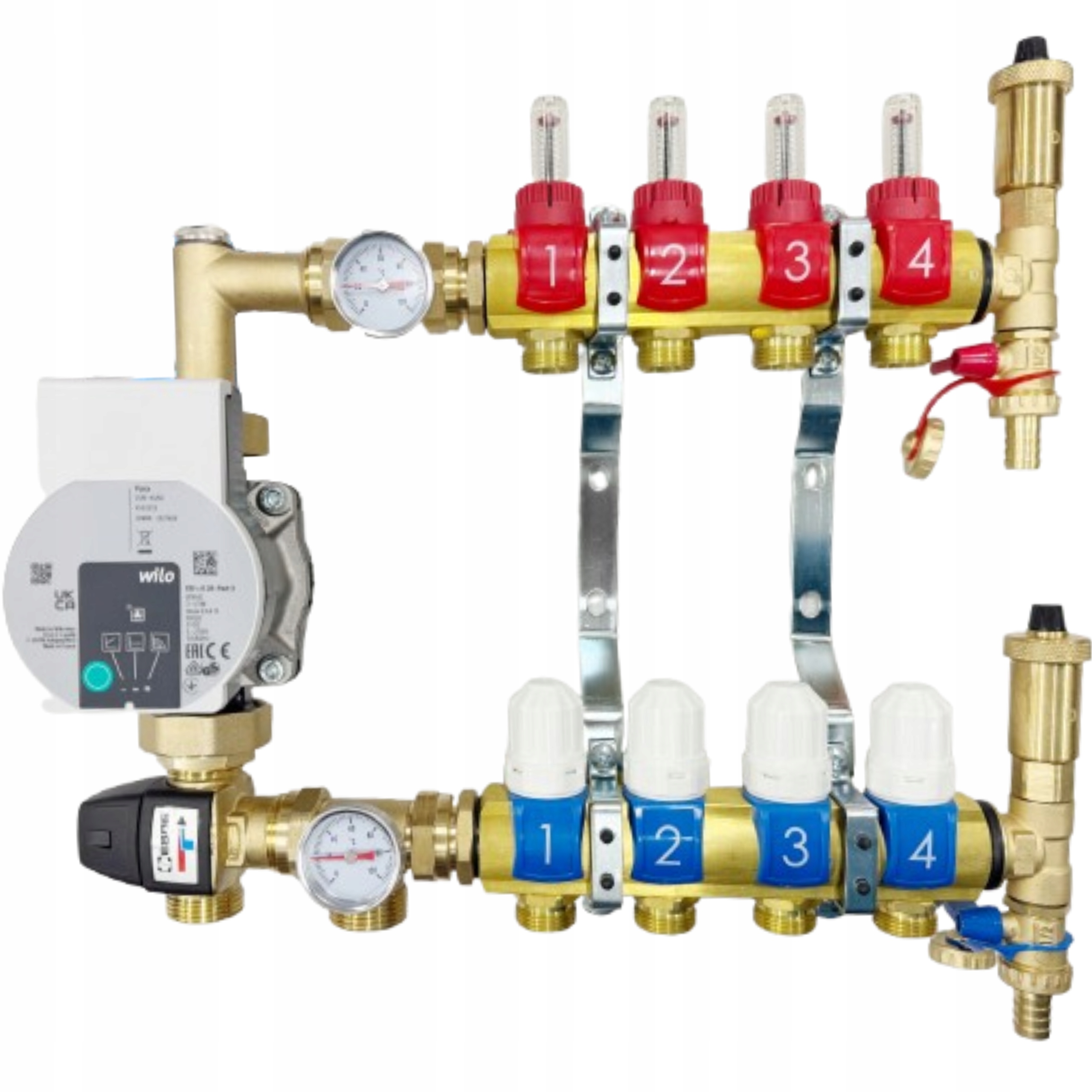 Rozdeľovač Pre Vykurovaciu Podlahu S Čerpacou Skupinou Wilo – 2 Okruhy