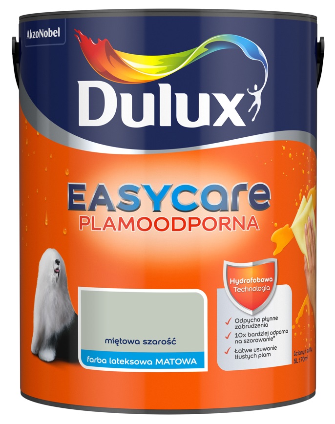

Farba Dulux Easycare- miętowa szarość, 5l