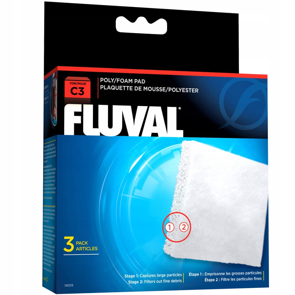 

Fluval Wkładka piankowa do filtra C3 3szt wkład