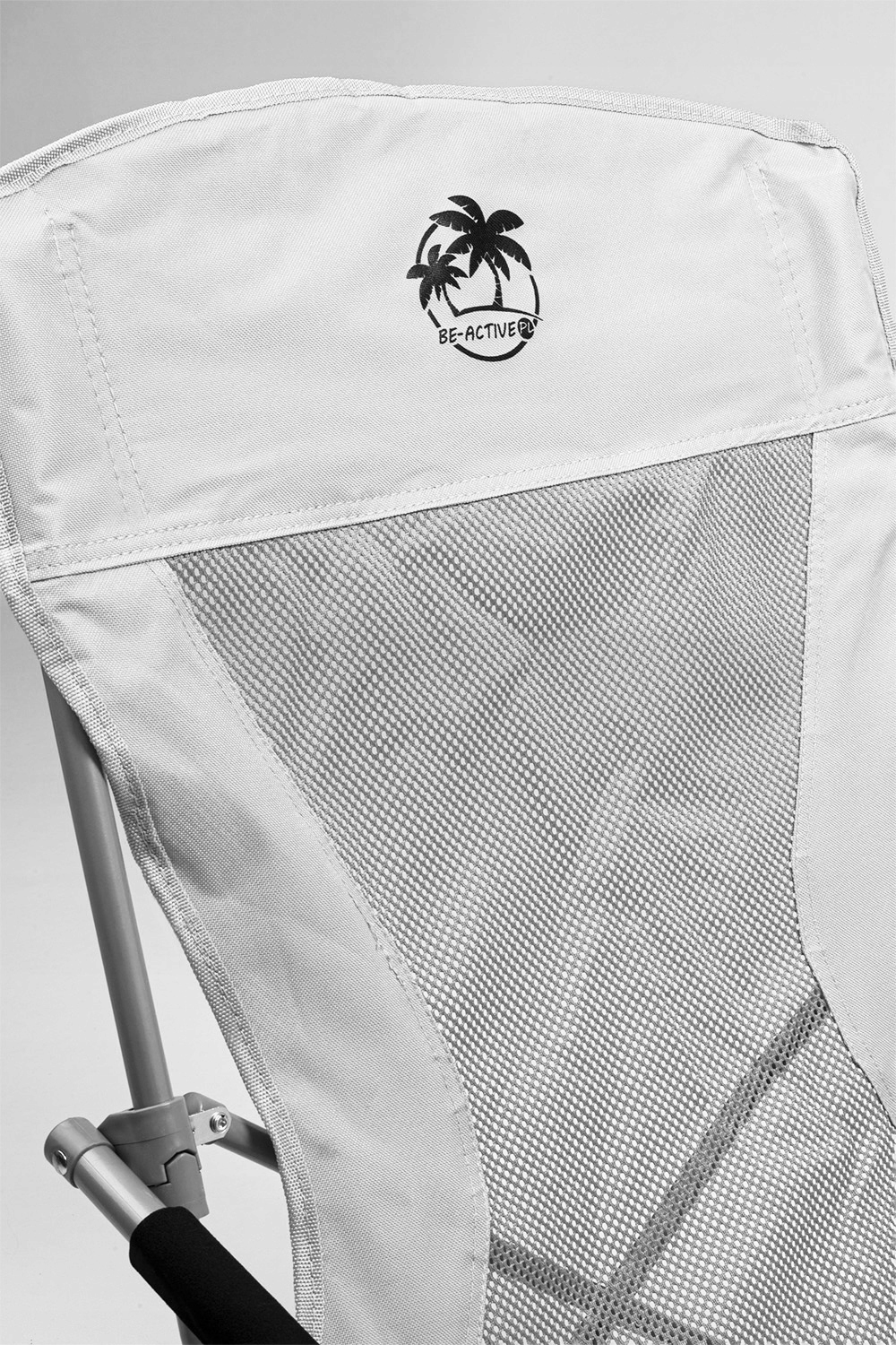 KRZESŁO TURYSTYCZNE SKŁADANE WĘDKARSKIE PLAŻOWE FOTEL OGRODOWY Z OPARCIEM Materiał siedziska syntetyk