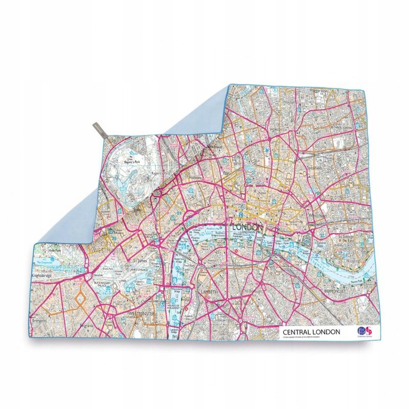 Ręcznik 150x90 SoftFibre Mapa Londynu