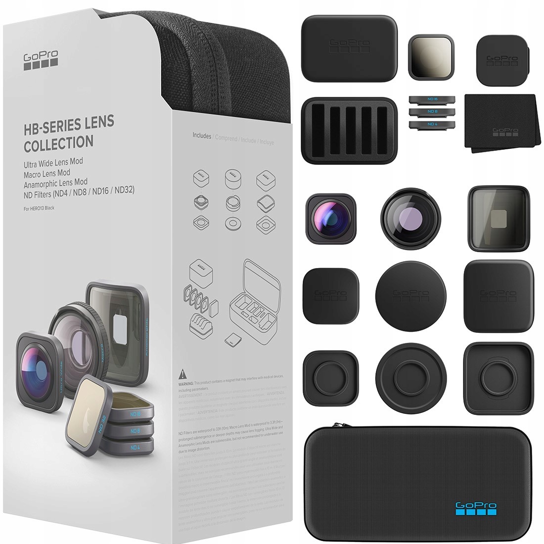 Zestaw 7 filtrów GoPro HB-Series Lens Collection GoPro Hero 13
