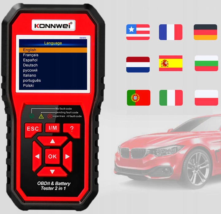 KONNWEI KW870 OBDII BATTERY TESTER Marka inna