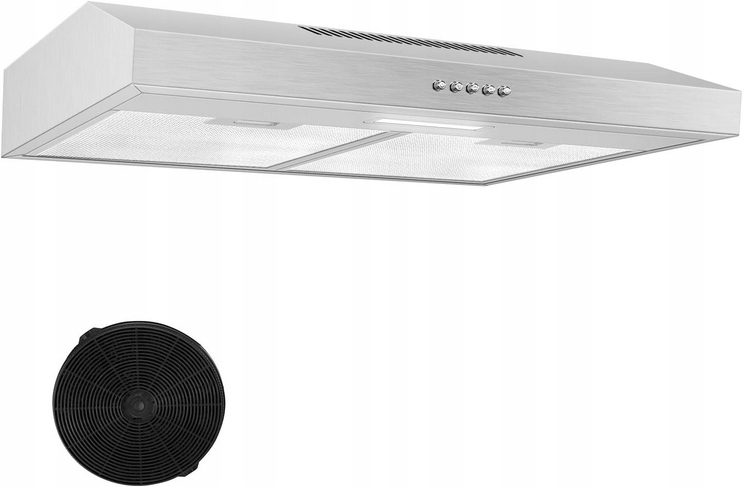 TopStrong Okap kuchenny 60 cm do zabudowy 201 m³/h z filtrem węglowym