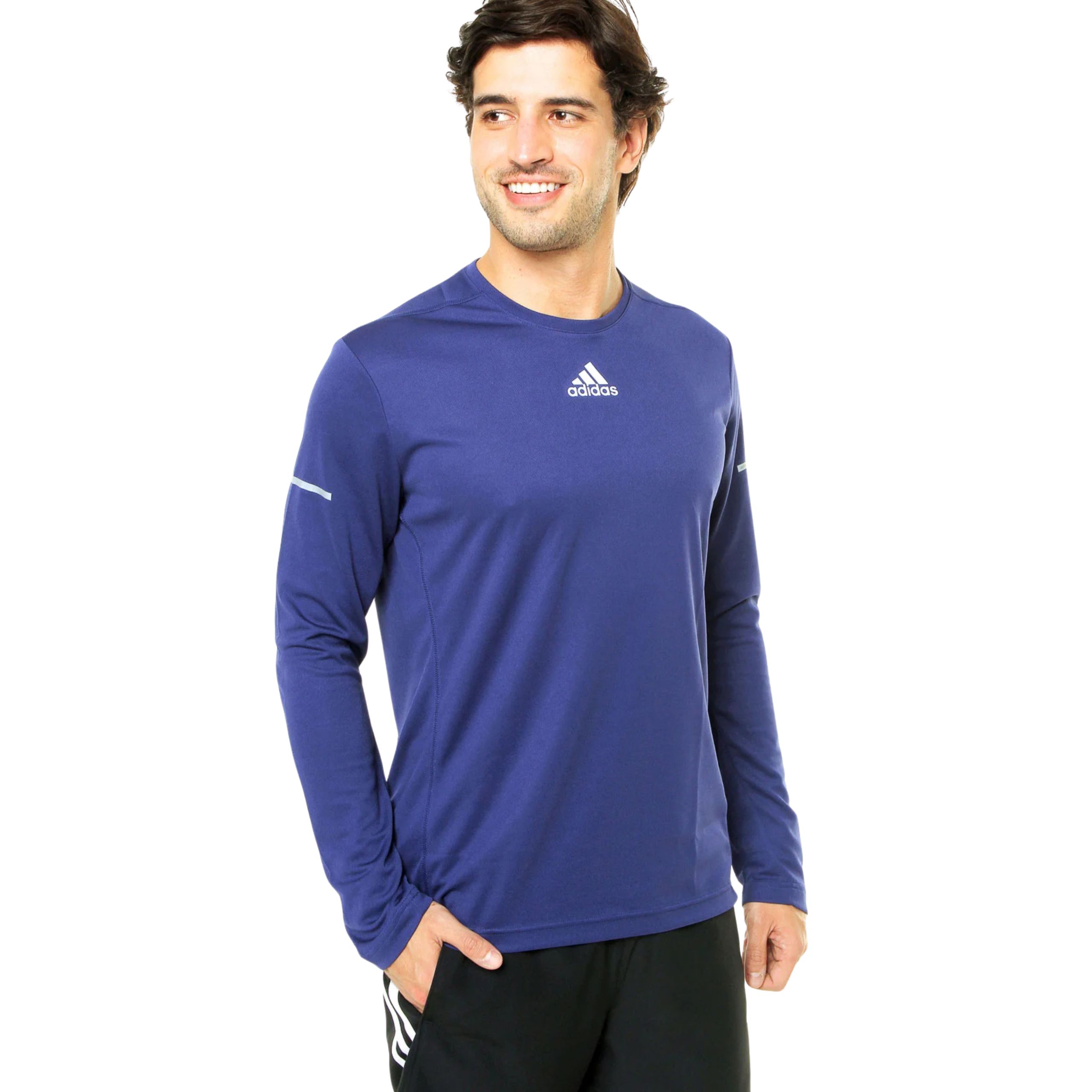 Męska bluzka do biegania Adidas Run Ls Tee XL