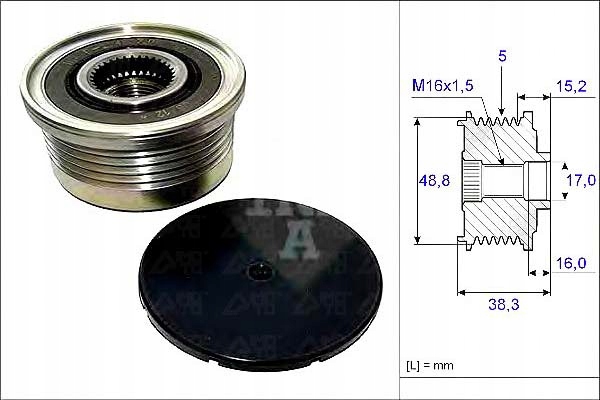 Ina Pásové Kolo Alternátoru Renault Asistent řidiče #28