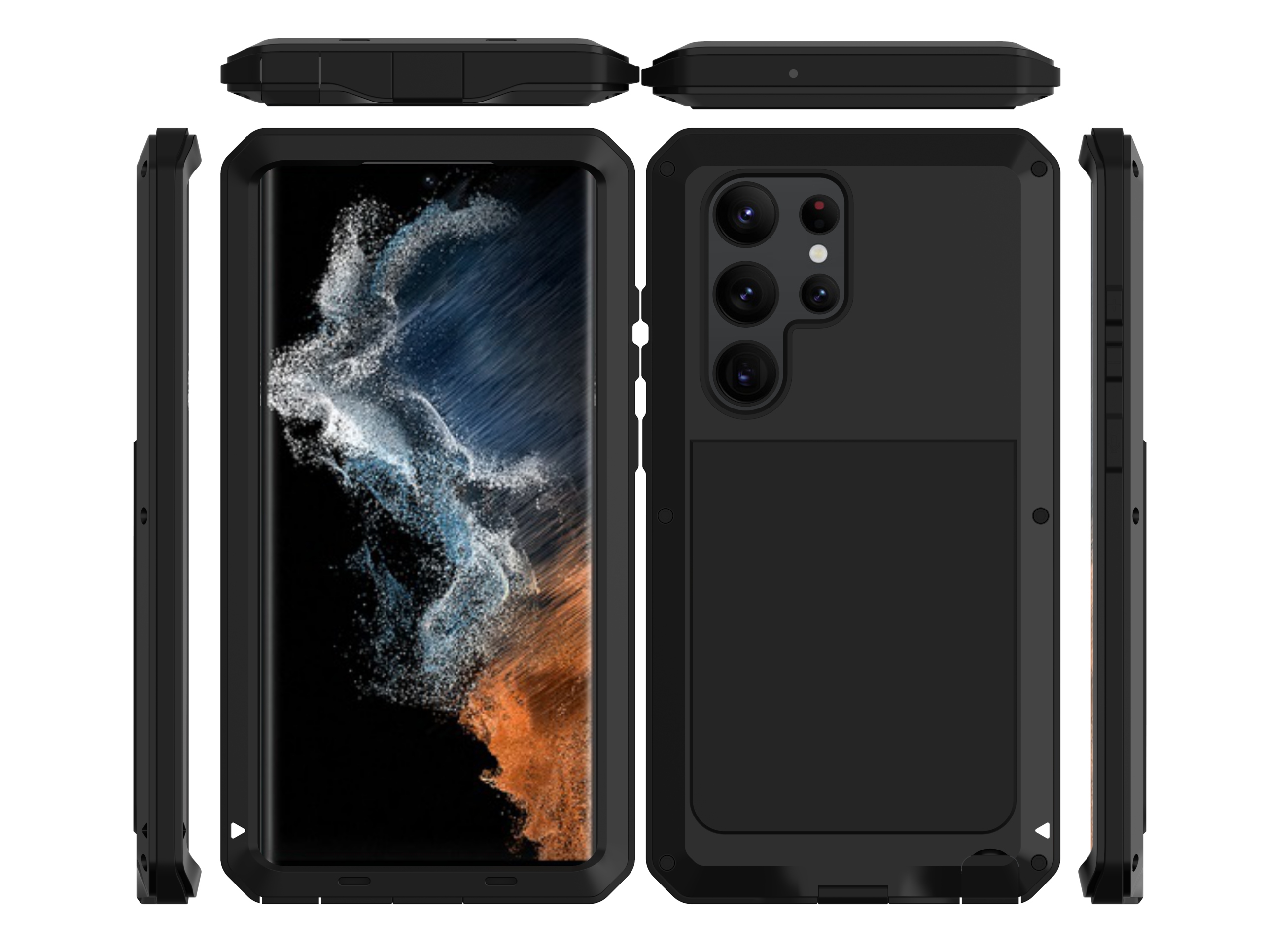 Lunatik Takti Pancerne Etui 360 Wytrzymała Obudowa Samsung Galaxy s23 Ultra