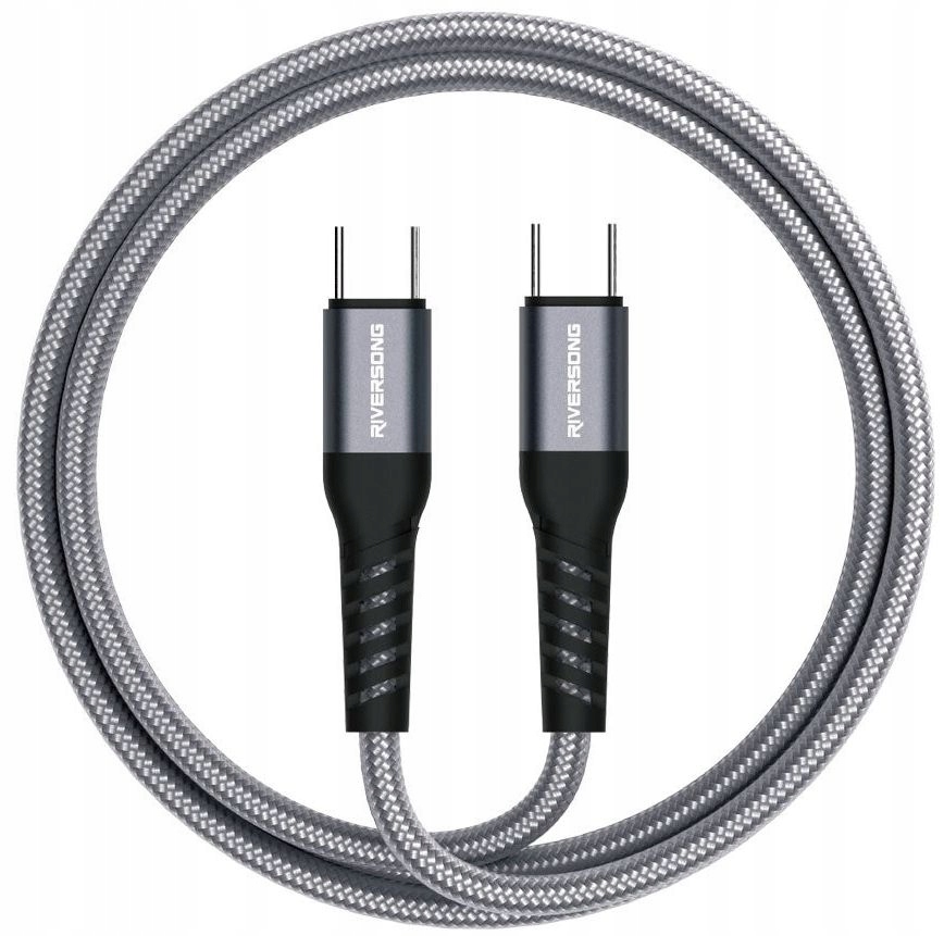 Kabel USB - C USB-C 2 m z Oplotem PD 100W do Ładowarki Szybkie Ładowanie 5A