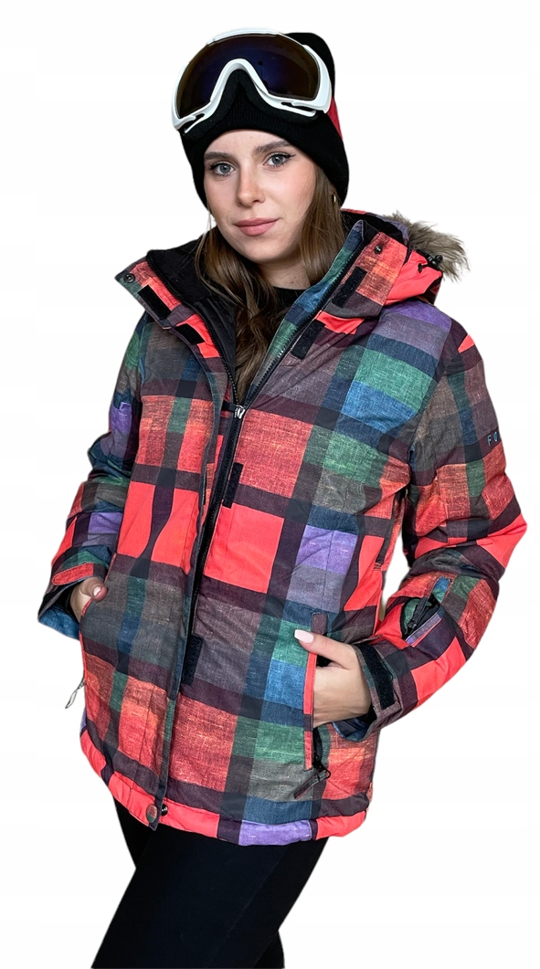 DAMSKA KURTKA NARCIARSKA ZIMOWA SNOWBOARD XS Kolor wielokolorowy