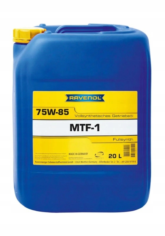 Olej Ravenol MTF-1 75W85 20L Červený GL4/5 Mb 235.7 235.4