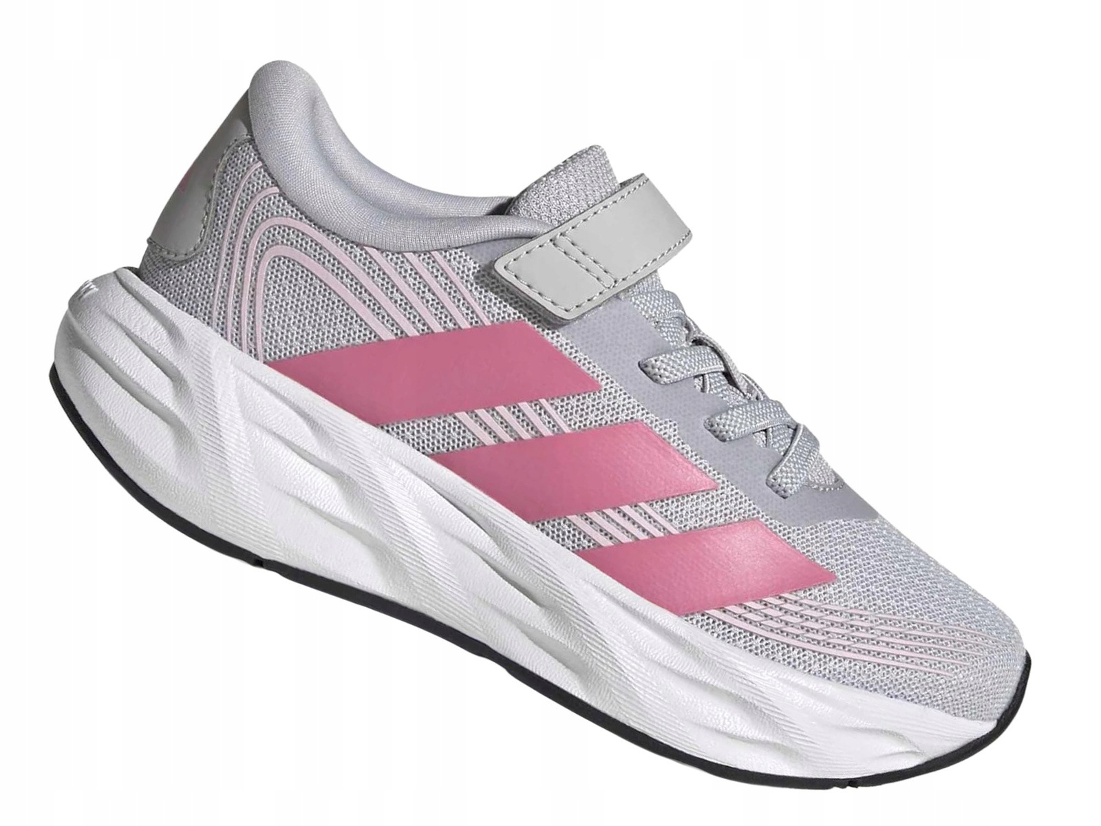 Adidas Galaxy 8 El C KI1685 Szare Dziecięce Rzepy Lekkie Na W-f