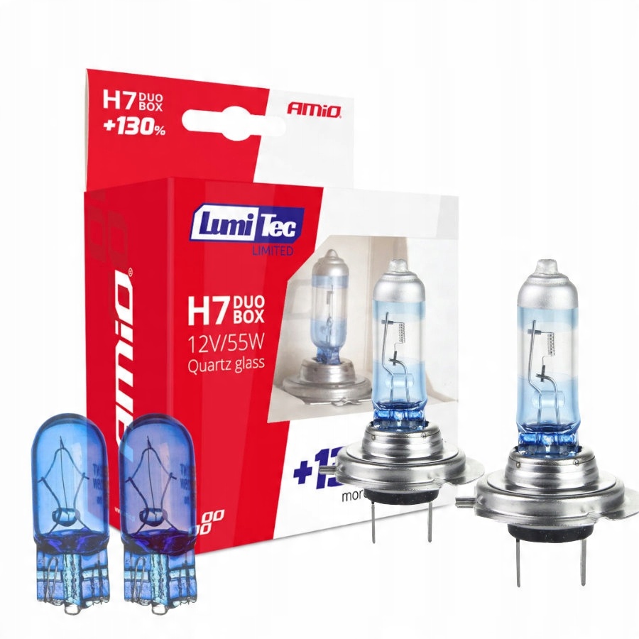 

Białe żarówki H7 Homologacja +130% 4300K W5W