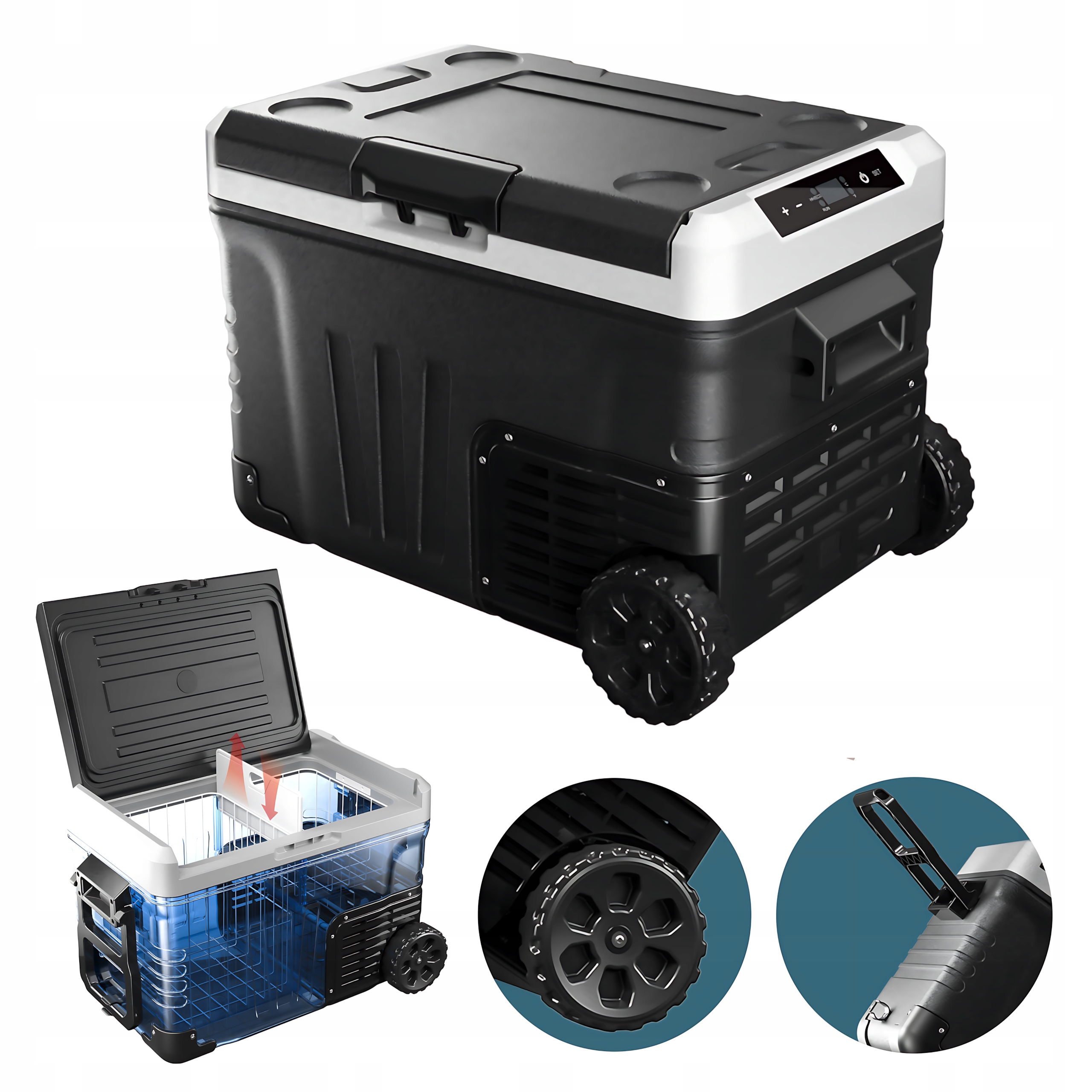 Autochladnička Euhomy Cf003 35l na kolečkách Turistická chladnička