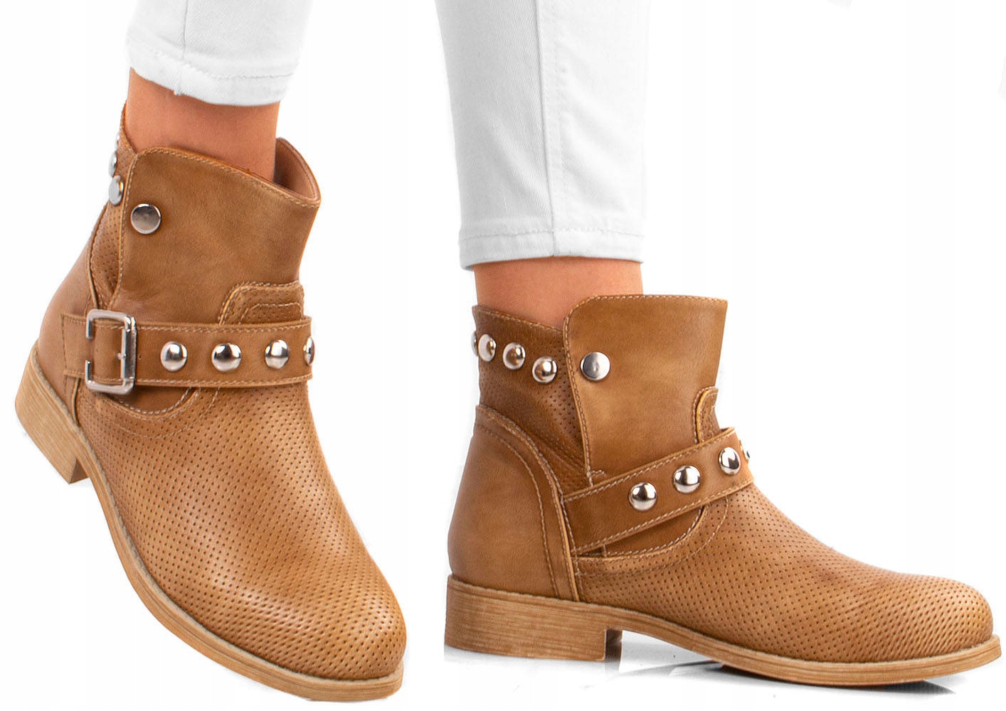BOTKI DAMSKIE Z KLAMERKĄ CAMEL 36 Marka inna