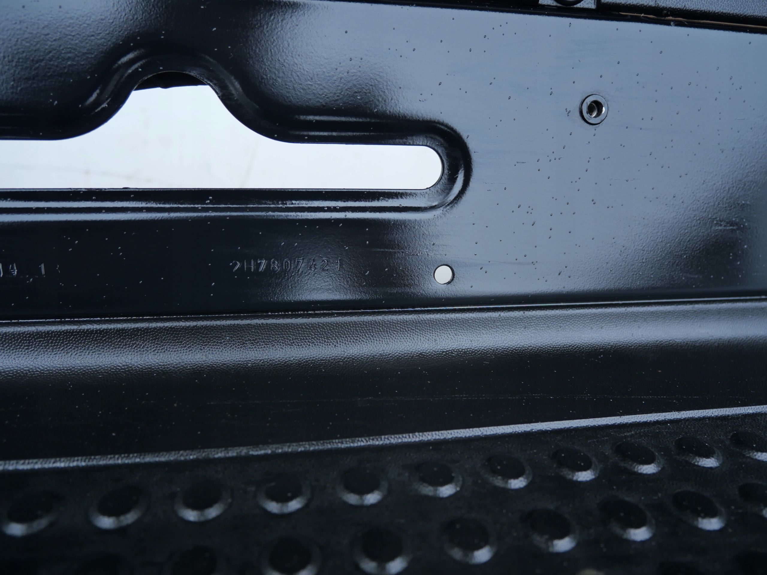 VW AMAROK 2H rear bumper towing PDC black 2H7807421